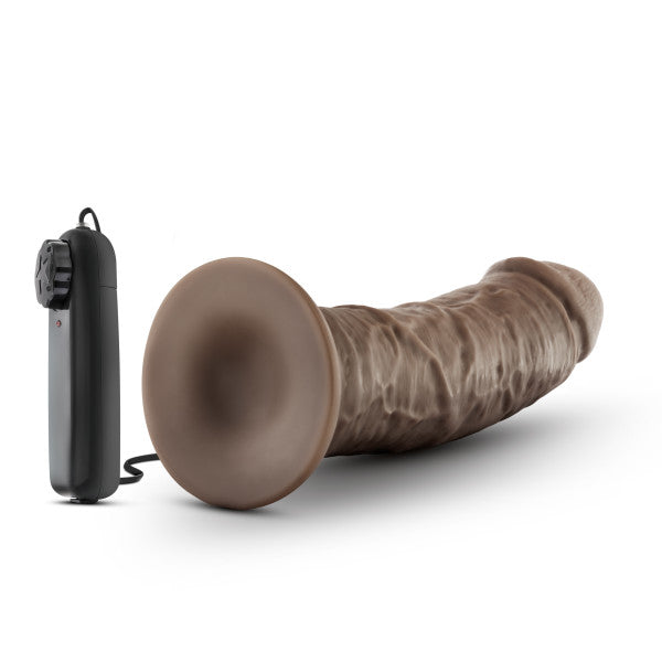 Dr. Skin - Dr. Joe - 8 Inch Vibrating Cock With Suction Cup - Chocolate