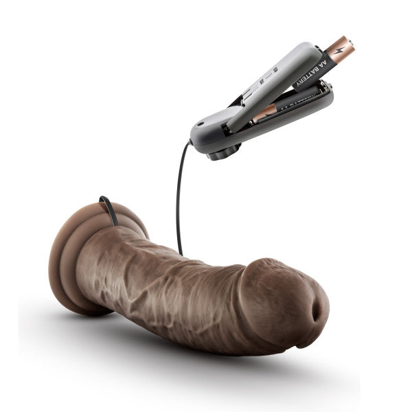 Dr. Skin - Dr. Joe - 8 Inch Vibrating Cock With Suction Cup - Chocolate