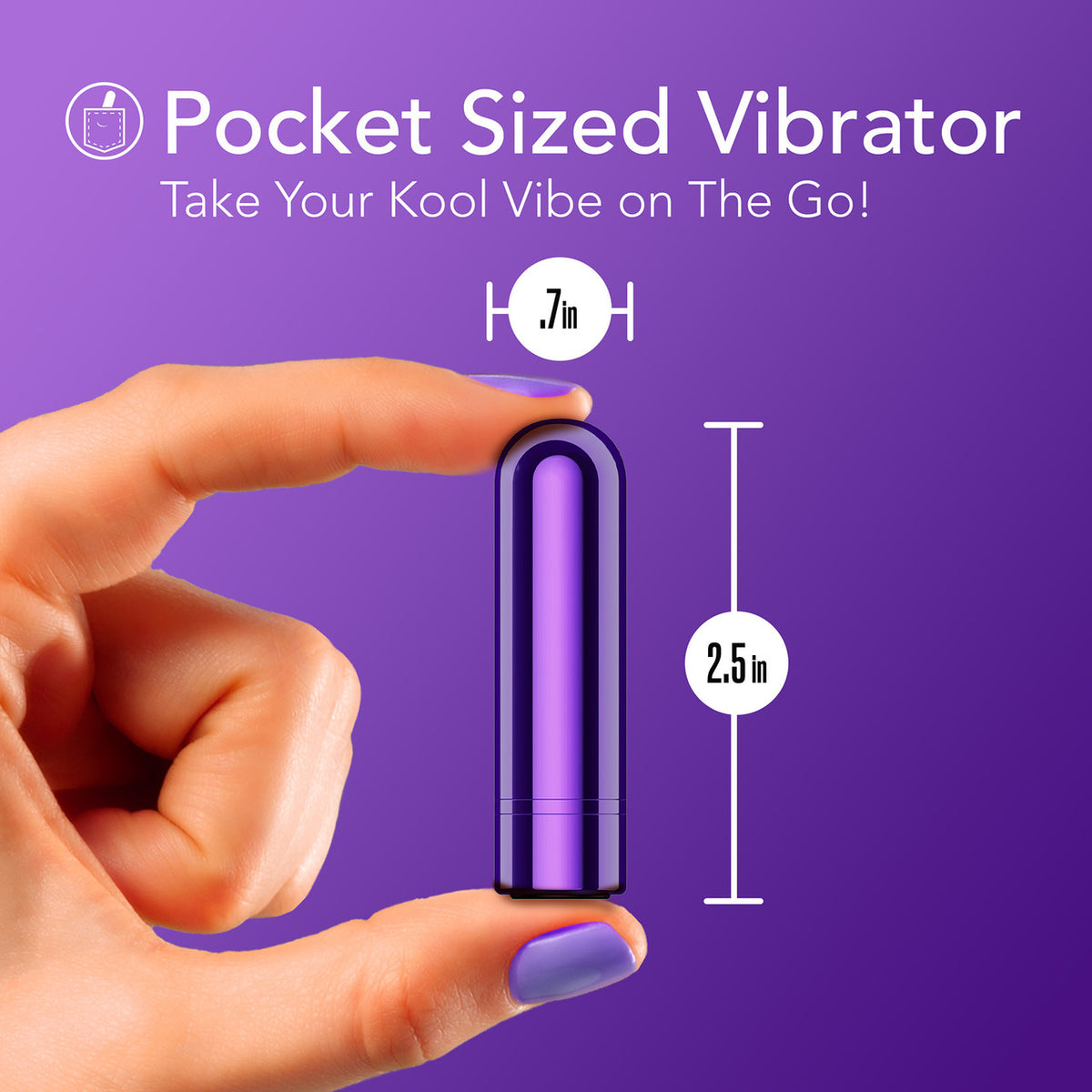 Kool Vibes Rechargeable Mini Bullet Grape