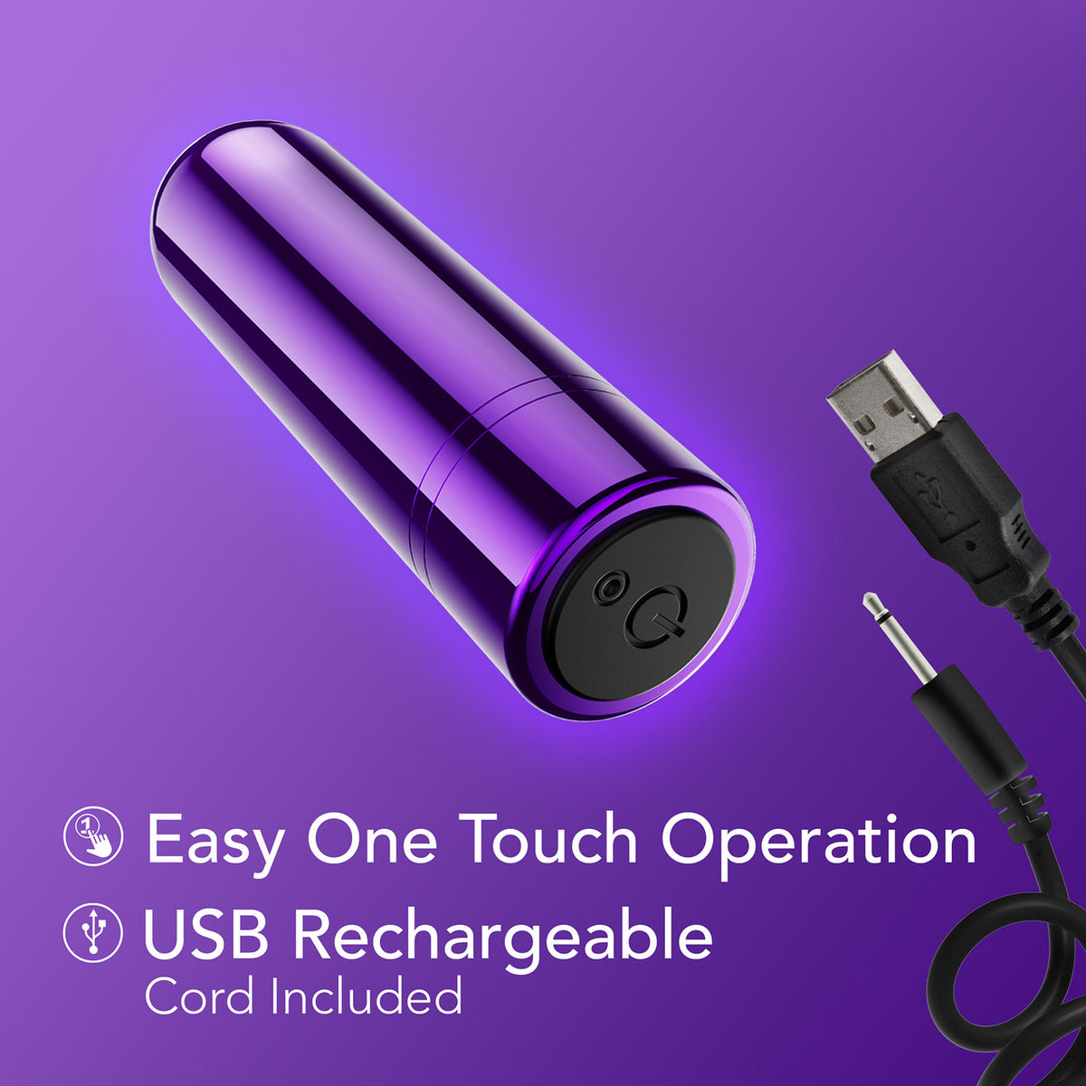 Kool Vibes Rechargeable Mini Bullet Grape