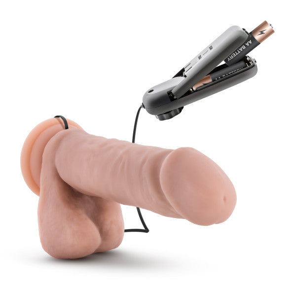 Loverboy - The Goalie - Vibrating 8 Inch Realistic Dildo - Vanilla
