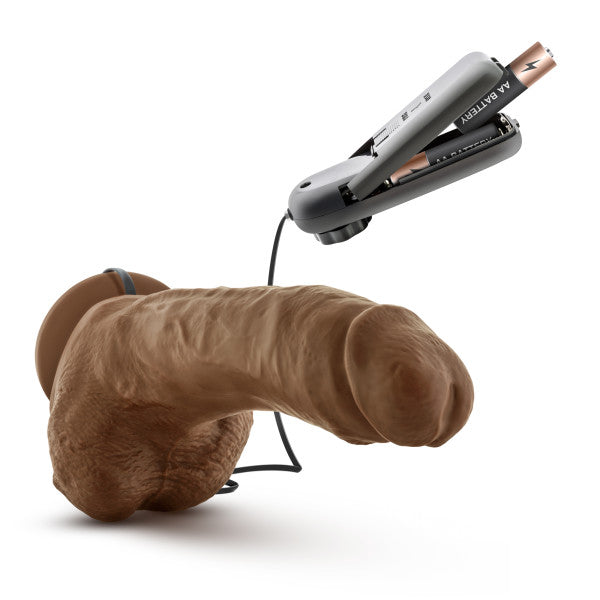 Loverboy - The Boxer - 9 Inch Vibrating Realistic Cock - Mocha