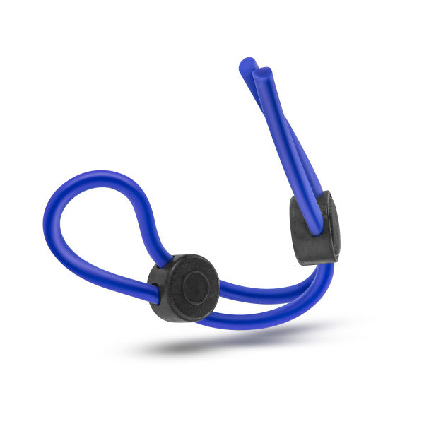 Stay Hard - Silicone Double Loop Cock Ring - Blue