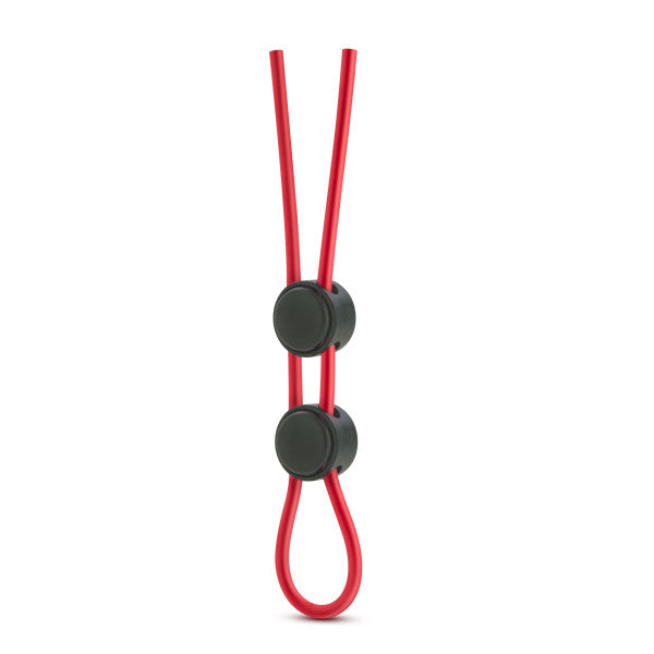 Stay Hard Silicone Dbl Loop Cockring Red