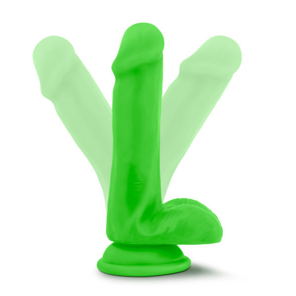 Blush Neo Dual Density 6 Cock - Neon Green