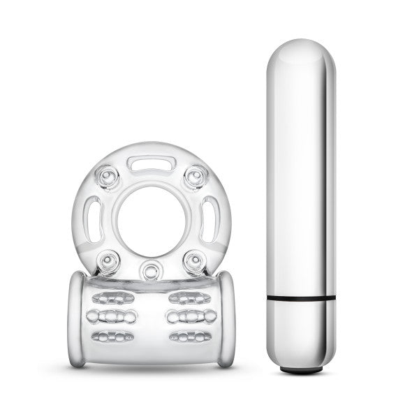 Stay Hard 10x Vibrating Bull Ring Clear