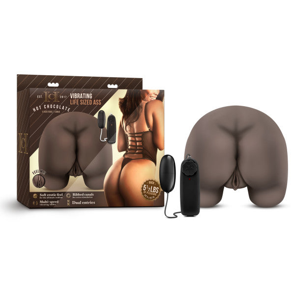 Hot Chocolate Luscious Tiana Vibrating Life Sized Ass Brown
