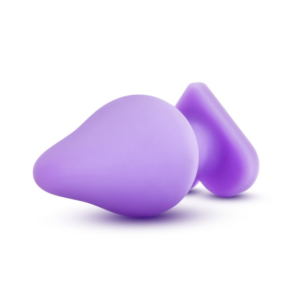 Blush Play With Me Naughty Candy Heart Do Me Now Plug - Purple