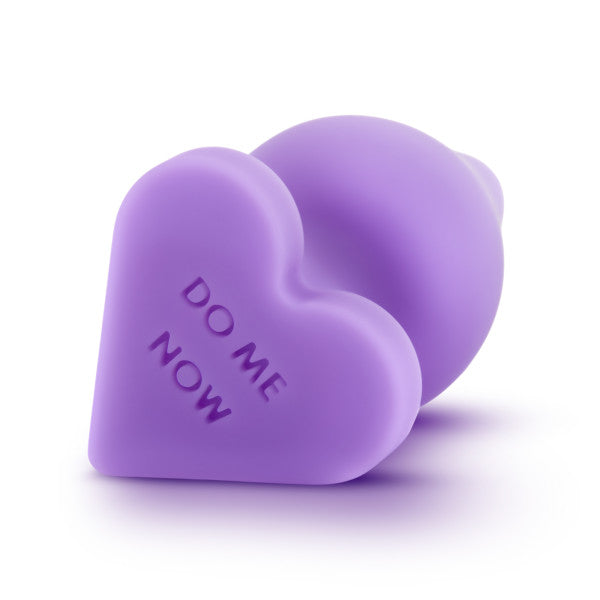 Blush Play With Me Naughty Candy Heart Do Me Now Plug - Purple