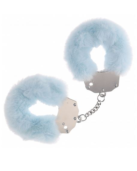 Ouch! Heavy-Duty Fluffy Handcuffs Powder Blue