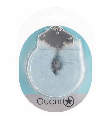 Ouch! Heavy-Duty Fluffy Handcuffs Powder Blue