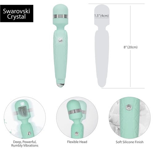 Pillow Talk Cheeky Massager Wand Teal