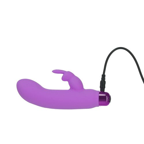 Alices Bunny Rechargeable Bullet With Removable Rabbit Sleeve Purple