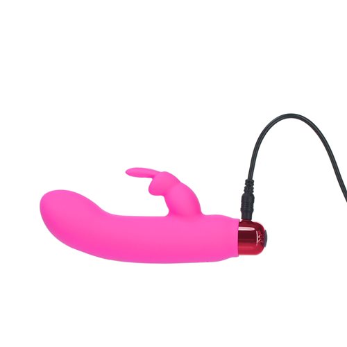 Alices Bunny Rechargeable Bullet With Removable Rabbit Sleeve Pink