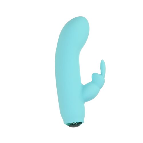 Alices Bunny Rechargeable Bullet With Removable Rabbit Sleeve Teal