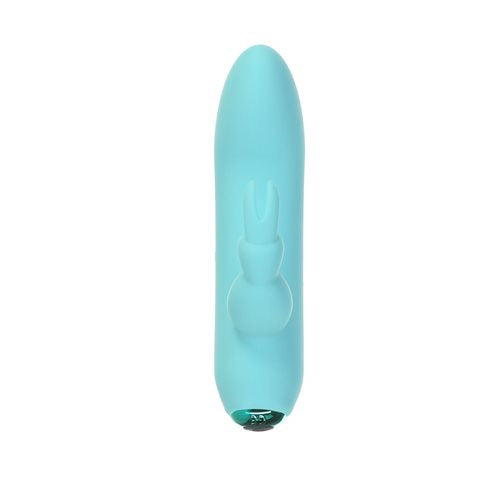 Alices Bunny Rechargeable Bullet With Removable Rabbit Sleeve Teal