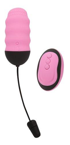 Simple & True Vibrating Remote Control Tongue Pink