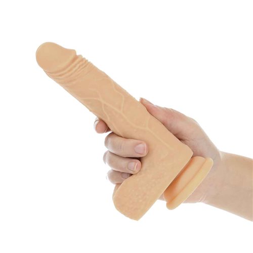 Naked Addiction 7.5 The Freak Vibrating Rotating & Thrusting Dong Vanilla"