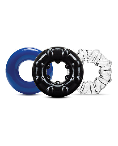Stay Hard Triple Stretch 3pk Cock Rings
