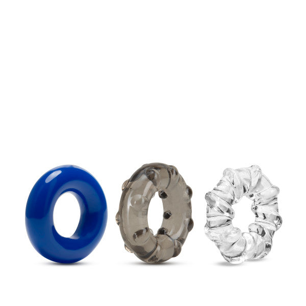 Stay Hard Triple Stretch 3pk Cock Rings
