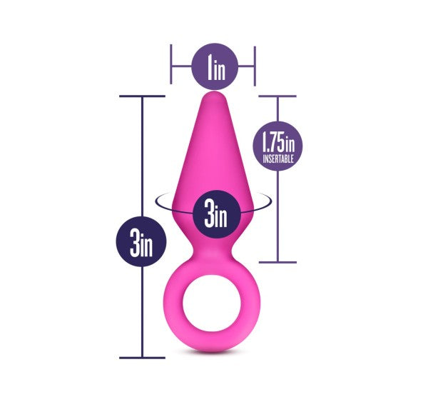 Blush Luxe Candy Rimmer Plug Small - Fuchsia