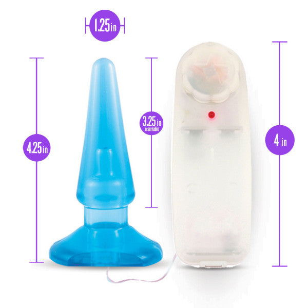 Basic Anal Pleaser Blue Vibrating Plug