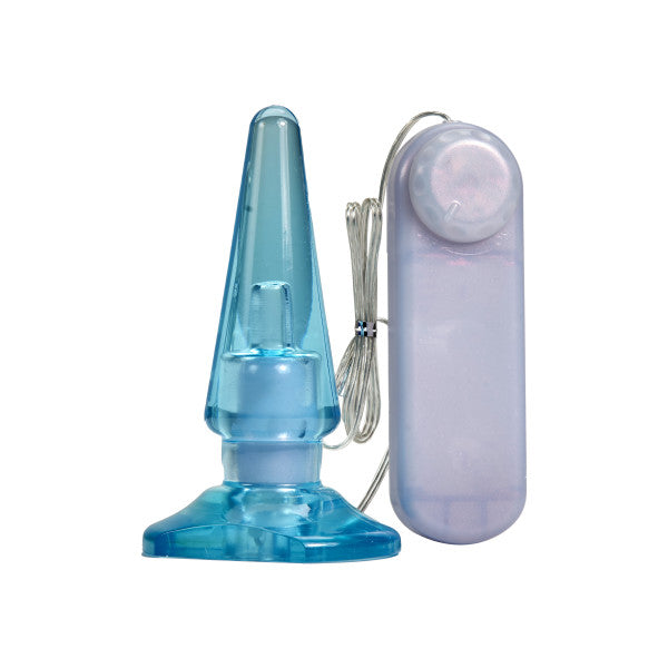 Basic Anal Pleaser Blue Vibrating Plug
