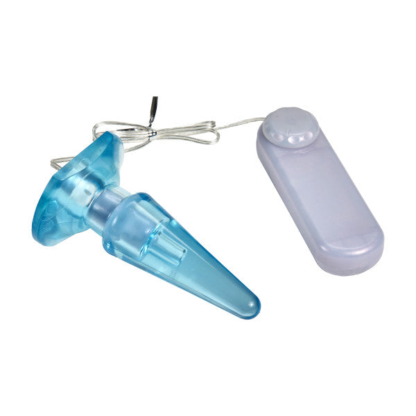 Basic Anal Pleaser Blue Vibrating Plug