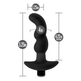 Blush Anal Adventures Platinum Silicone Vibrating Prostate Massager 03 - Black