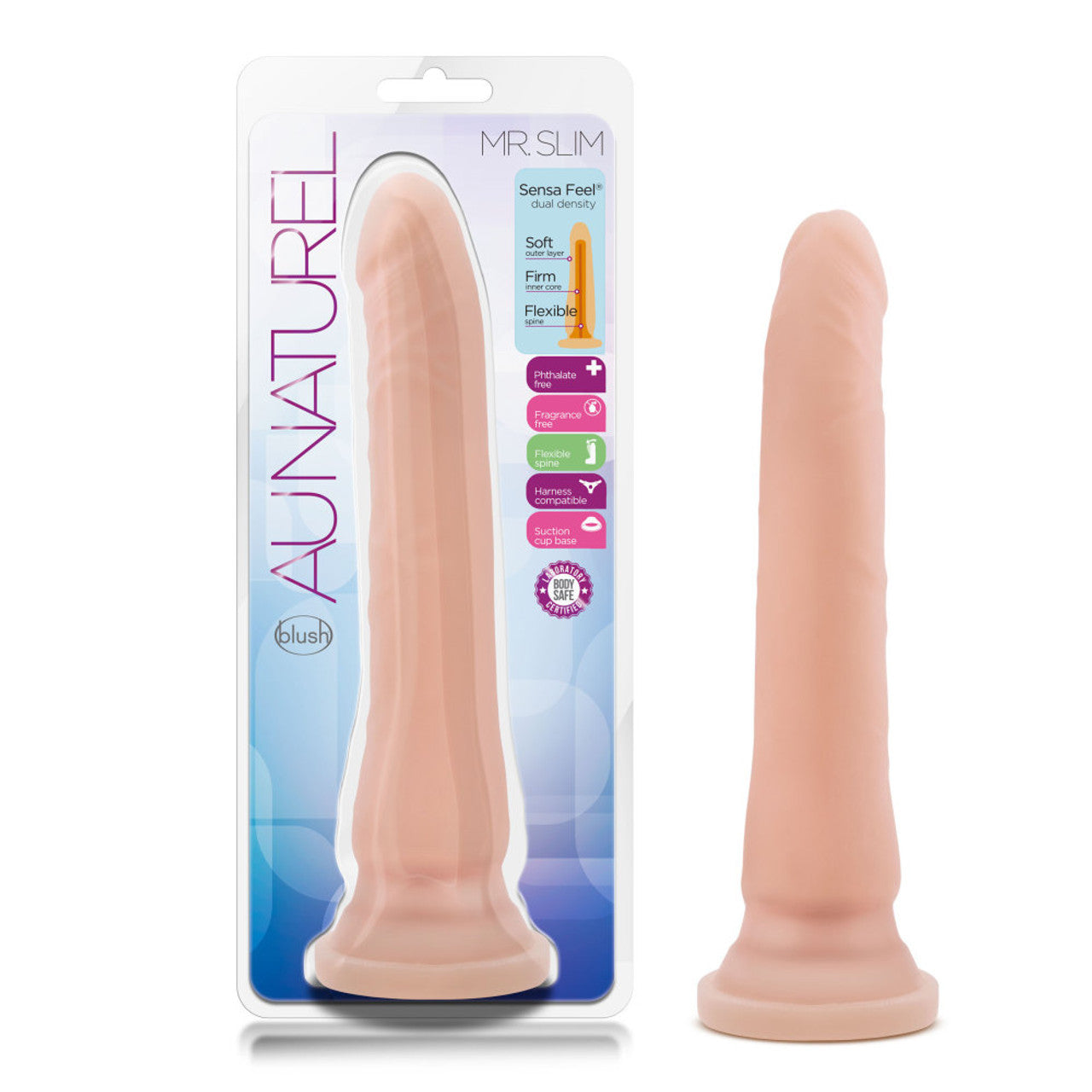 Mr Slim Natural Beige Dildo