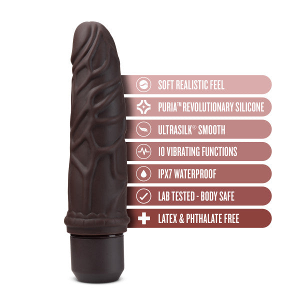 Dr Skin Silic Dr Robert Vibrate 7 Brown