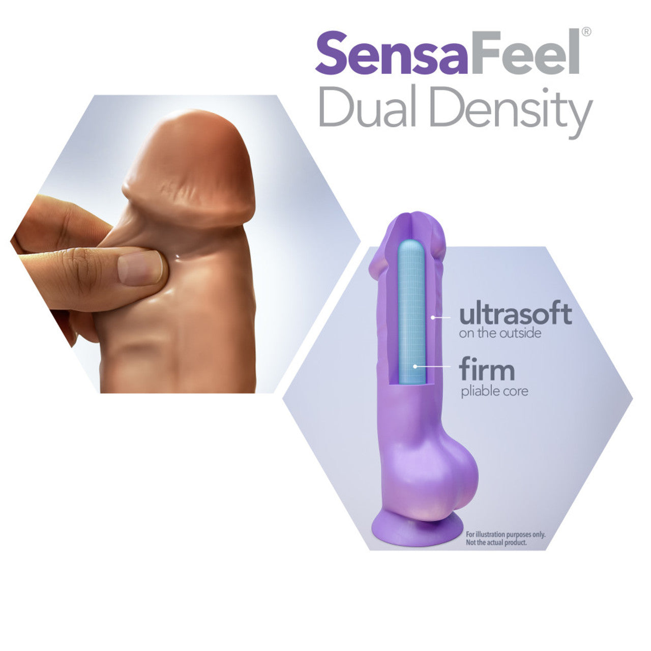 Au Naturel Jack Dildo 7 In. Mocha