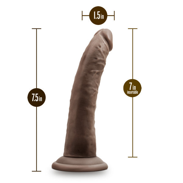Dr Skin Plus Posable Dildo 7 Chocolate