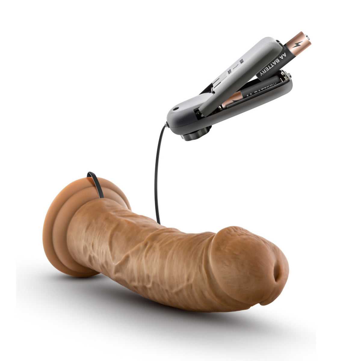 Dr. Skin - Dr. Joe - 8 Inch Vibrating Cock With Suction Cup - Mocha