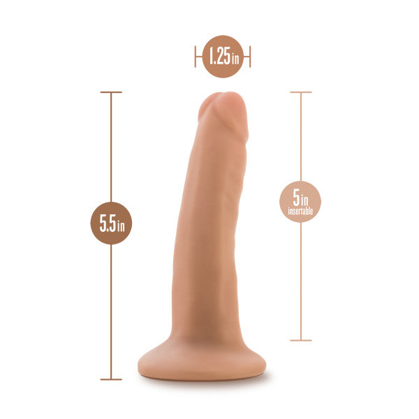 Dr. Skin Plus Posable Dildo 5 In. Vanilla