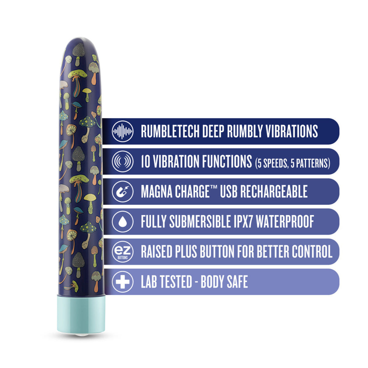 Limited Addiction Utopia Rechargeable 7 In. Vibrator Aqua