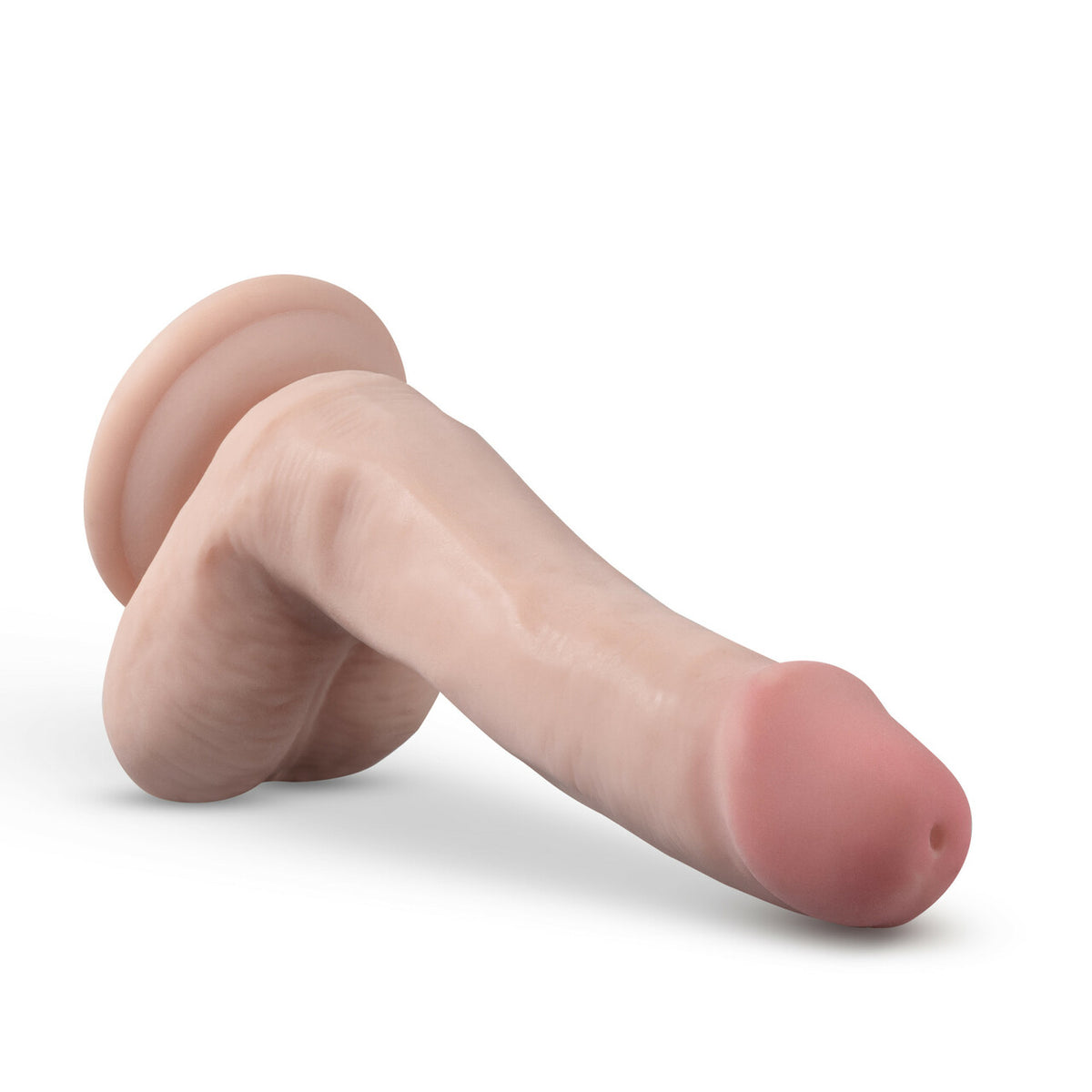 Dr. Skin Plus Posable Dildo With Balls 6 In. Vanilla