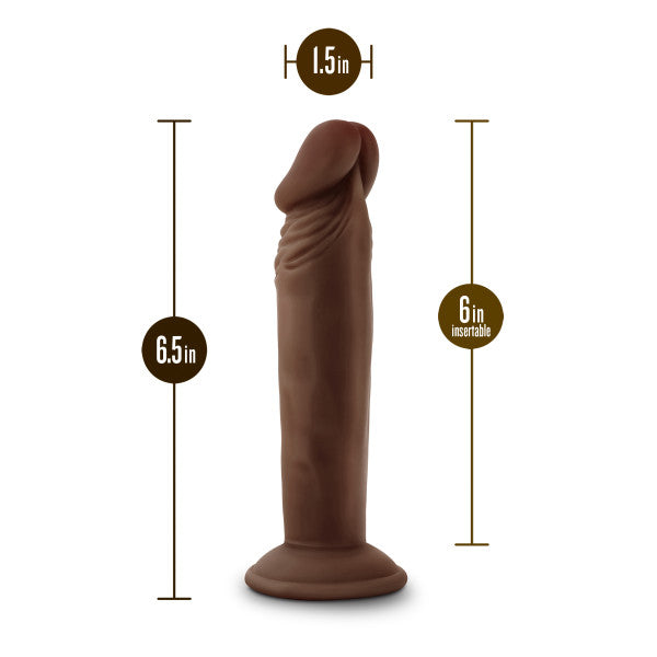 Dr Skin Plus Posable Dildo 6 Chocolate
