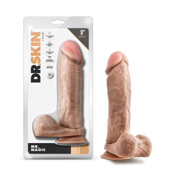 Dr Skin Mr Magic 9 Dildo Balls Beige