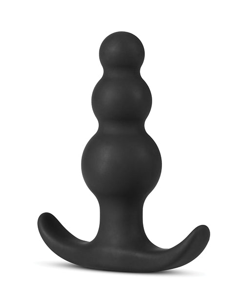 Anal Adventure Platinum Beaded Plug Black