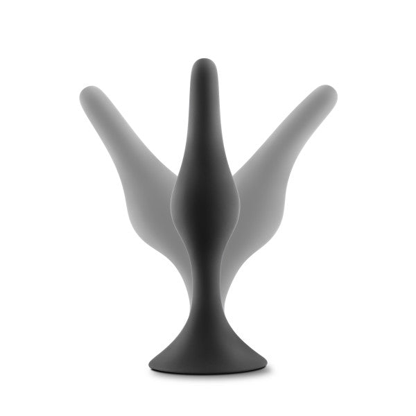 Anal Adventures Platinum Silicone Beginner Plug Small Black
