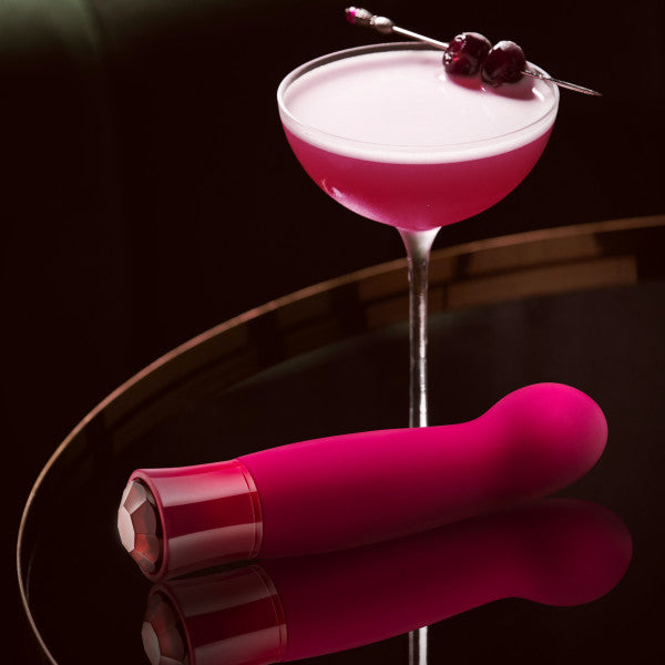 Blush Oh My Gem Classy Rechargeable Warming Silicone G-spot Vibrator Garnet