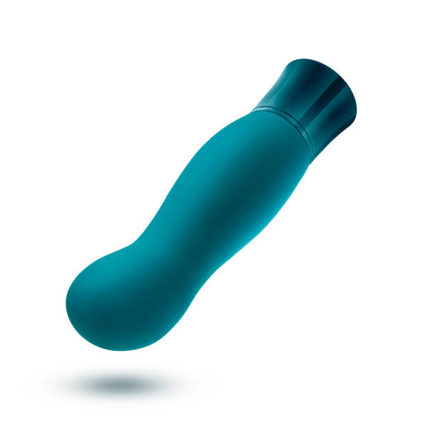 Blush Oh My Gem Fierce Rechargeable Warming Silicone G-spot Vibrator Blue Topaz