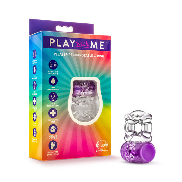 Play With Me - Pleaser Rechargeable C-ring - Purple