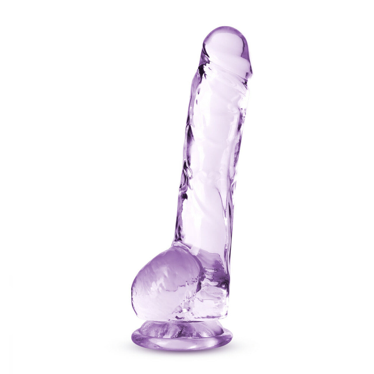 Naturally Yours Crystalline Dildo 8 In. Amethyst