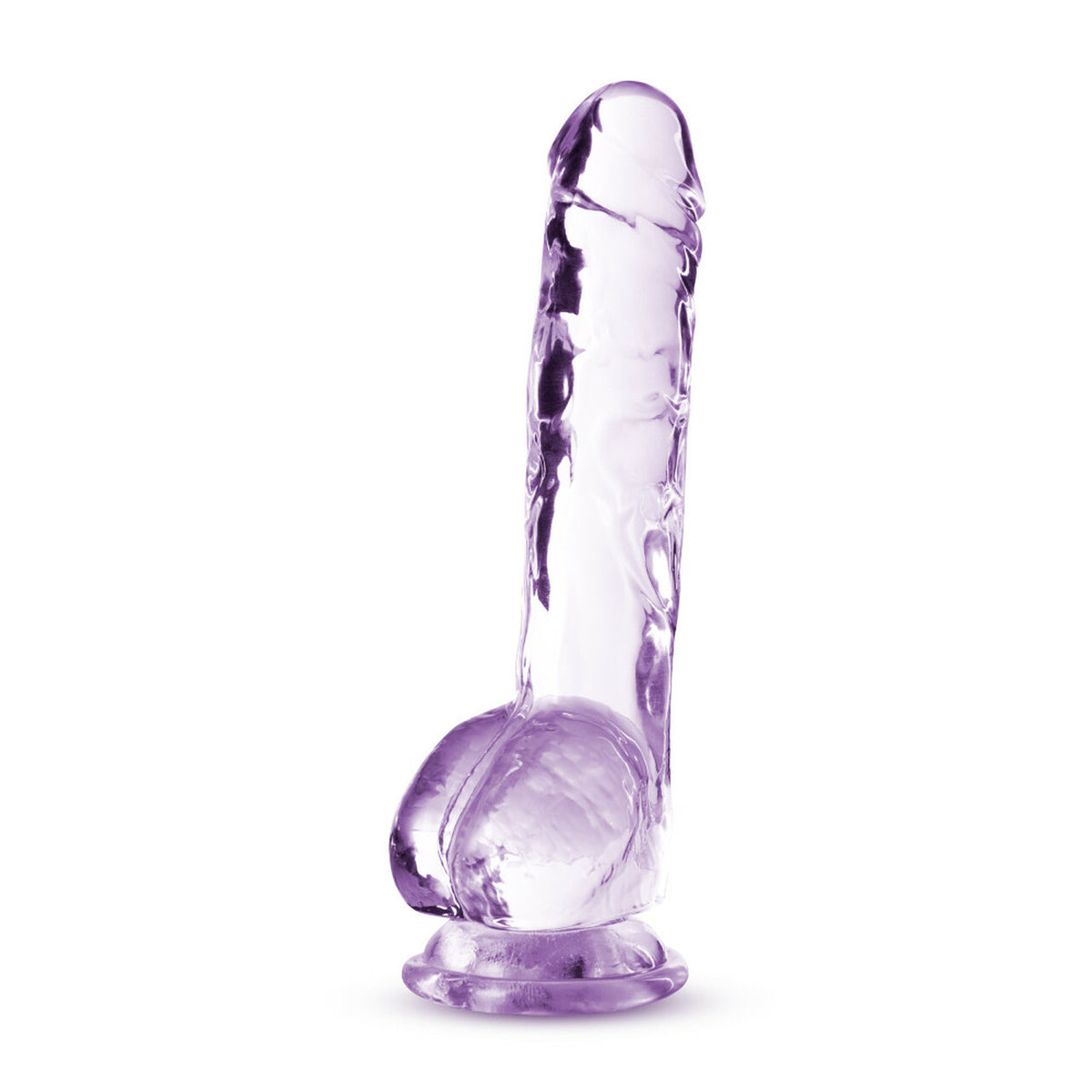 Naturally Yours Crystalline Dildo 8 In. Amethyst