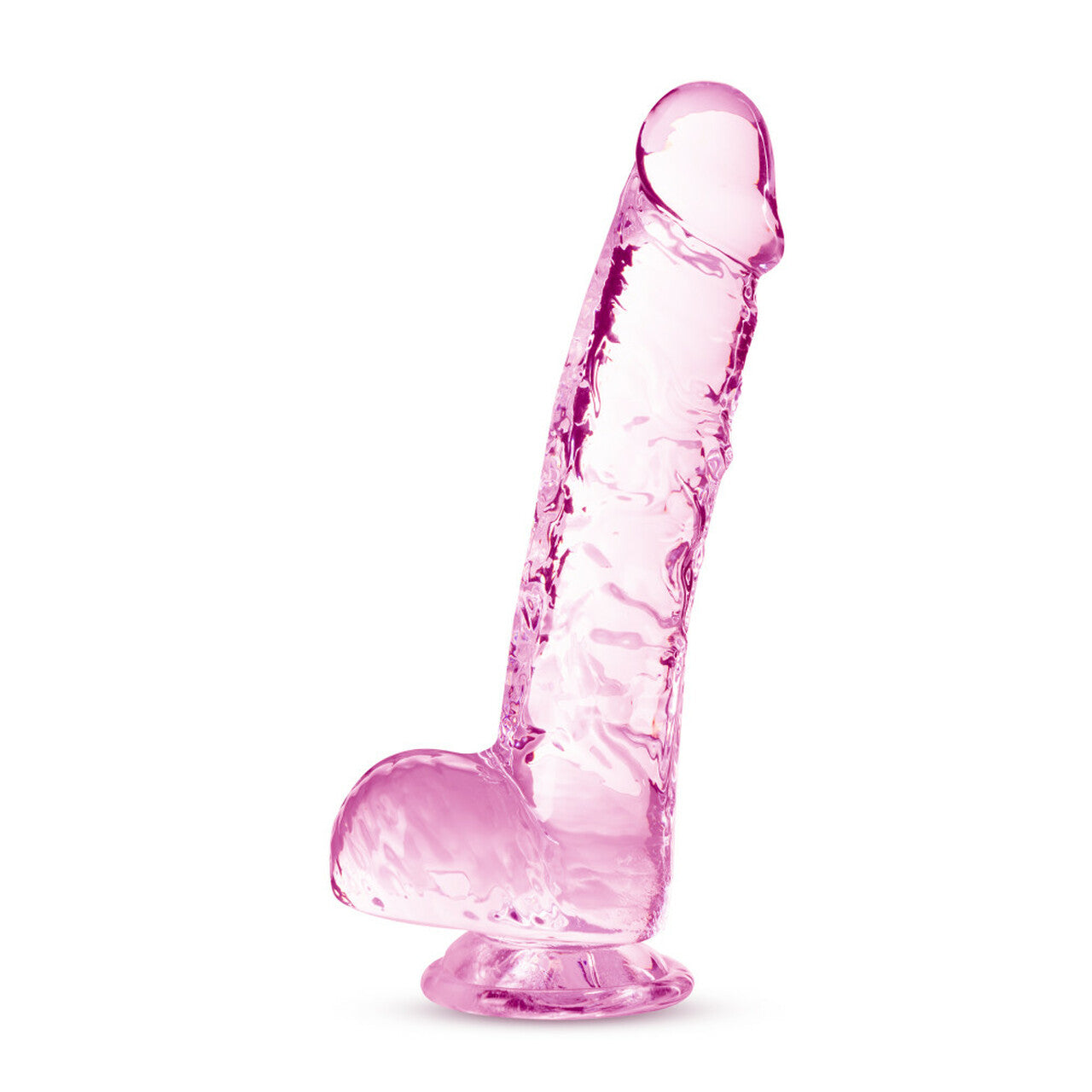 Naturally Yours Crystalline Dildo 6 In. Rose