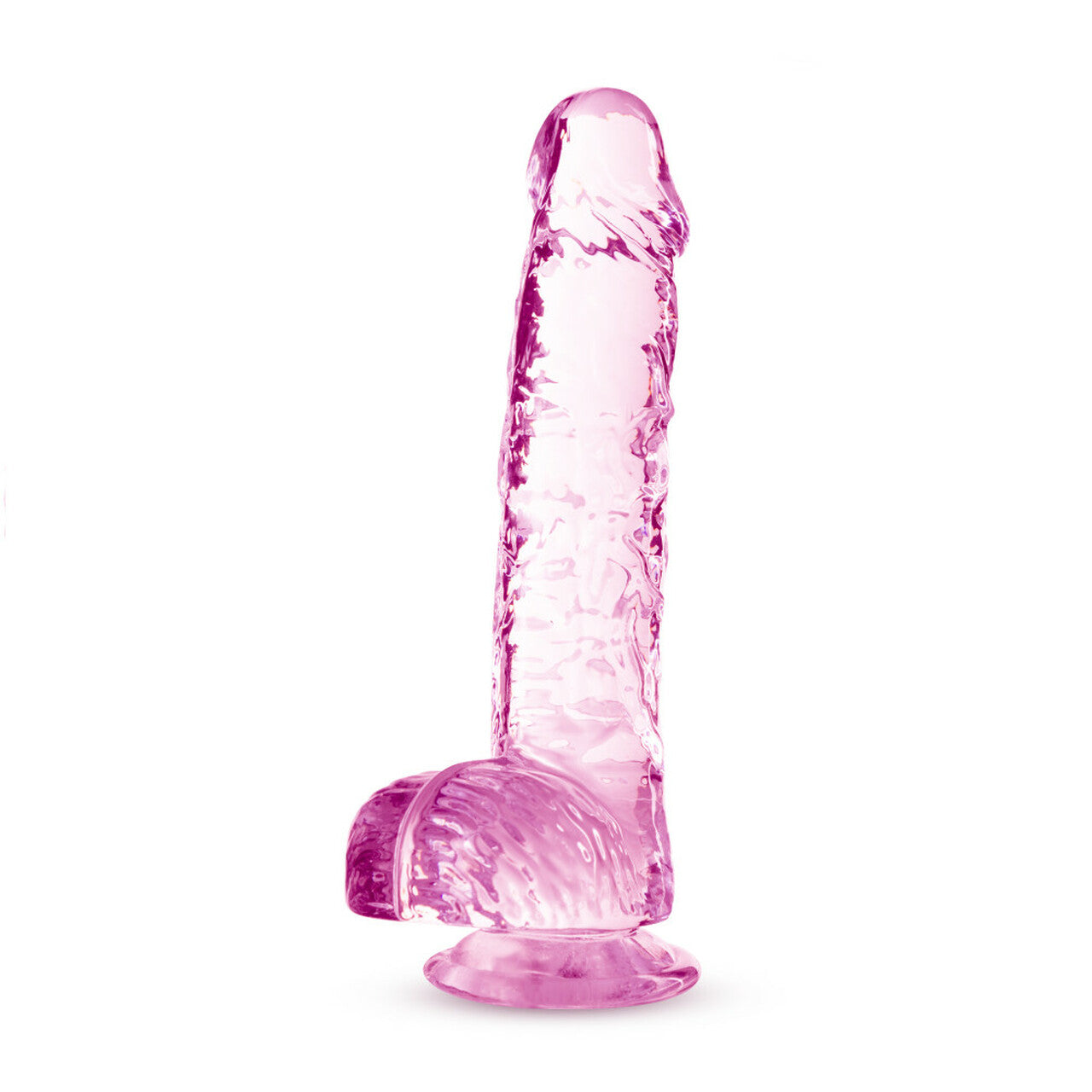 Naturally Yours Crystalline Dildo 6 In. Rose