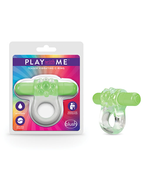 Play With Me - Teaser Vibrating C-ring - Green