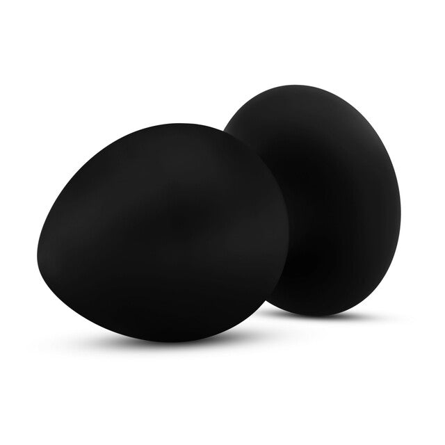 Blush Anal Adventures Platinum Silicone Anal Stout Plug - Large Black